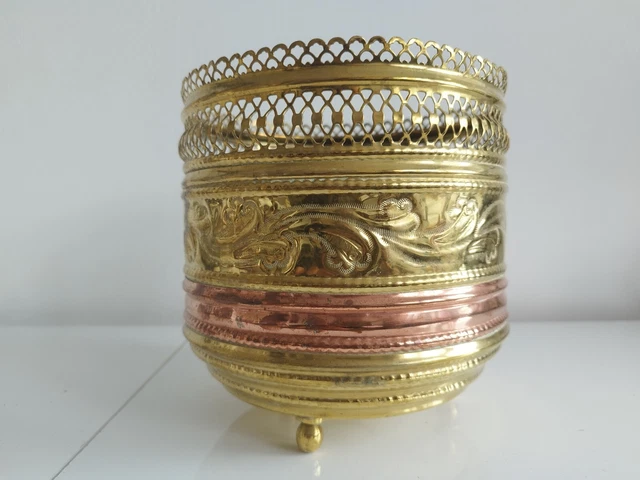 Coffret En Laiton Ajouré Fin XIXe Siècle - Antiquité, Objet De Collection Superbe