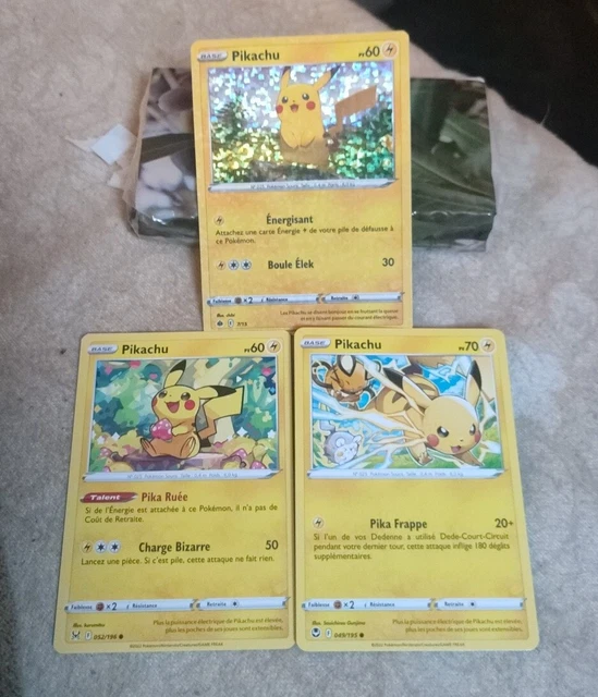 5 Carte Pokémon Pikachu Assortite – Espansione 3.5, Collezione