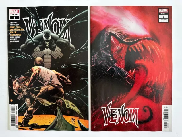 VENOM ANNUAL #1 (NM), Marvel 2018, 2 Issue Lot, Sienkiewicz Variant