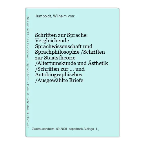 Schriften zur Sprache: Vergleichende Sprachwissenschaft und Sprachphilosophie /S