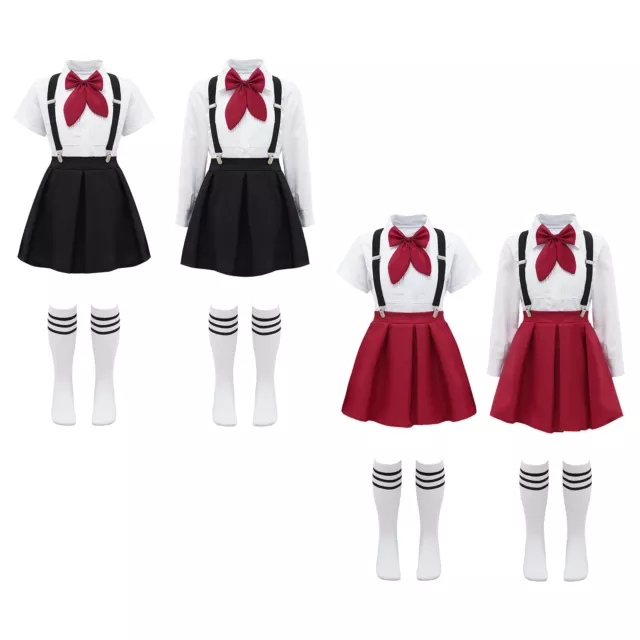 iEFiEL Japanisches Schuluniform für Mädchen Cosplay Karneval Halloween Kostüm