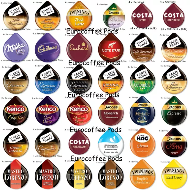 Tassimo Jacobs Café au Lait, Coffee Capsules, Milk Coffee, Roasted Ground  Coffee, 16 T-Discs / Servings