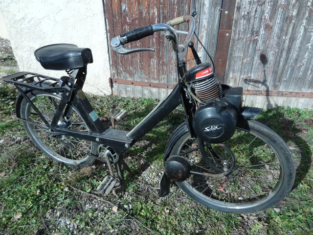 Vélo Solex 3800 – Modèle Noir De 1966 – Entièrement Révisé – Avec Sacoches Et Porte-bidon – Occasion Rénové