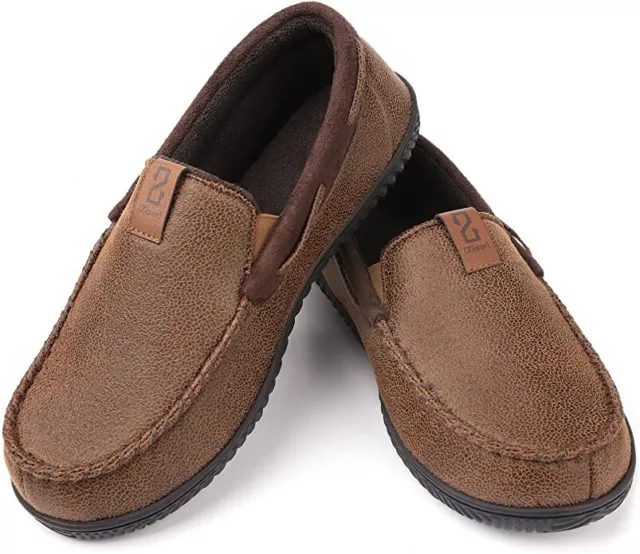 Mens moccasin online slippers size 11