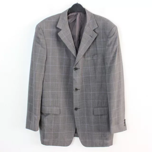 Ermenegildo Zegna Hommes Laine Blazer UK 42 US à Carreaux Suit Veste Ue 52 Sport