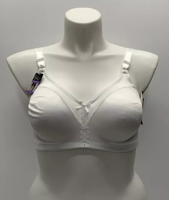 BEAUTY BY BALI Classic Support Bra Size 42DD Wirefree M-Frame White £15.00  - PicClick UK