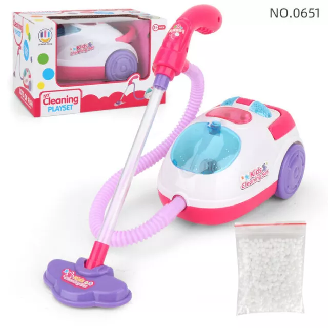 Children Vacuum Cleaner Sound and Suction Function Cleaning Trolley Toy Vacuum