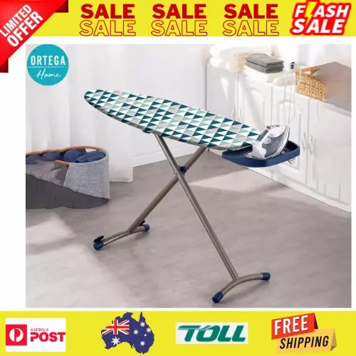 Ultra Thick Heat Retaining Felt Ironing Iron Board Cover Easy Fitted - Blue