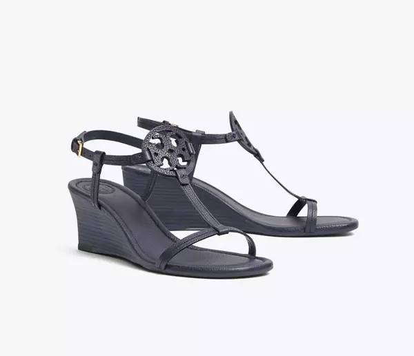 Tory burch miller sales wedge dusty cypress