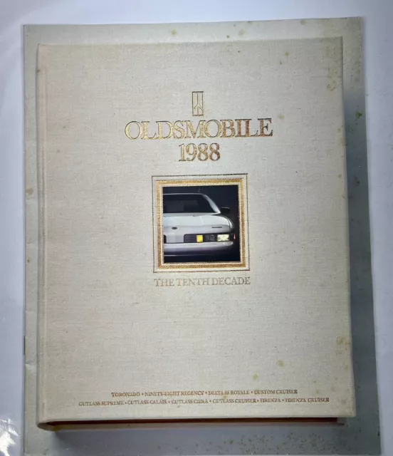 1988 Oldsmobile New Car Auto Sales Brochure - 98 - Delta - Cutlass - Toronado