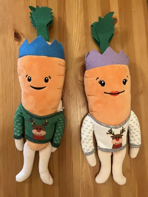 Kevin The Carrot, Katie The Carrot - Plush Soft Toy - Aldi