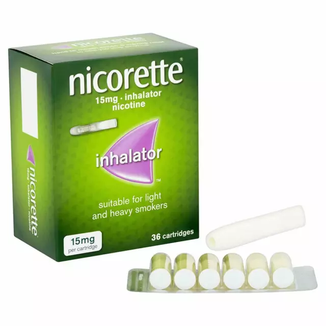 Nicorette Inalatore Nicotina 15 MG 36 Cartucce Scadenza Sett. 2026