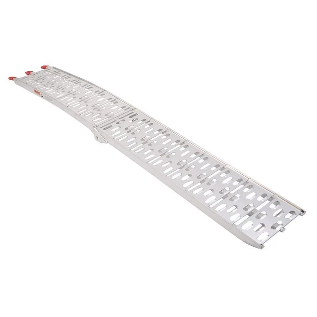 1 piece - 7.5' Fold Aluminum ATV Loading Ramp Lawnmower Motorcycle Truck Silver