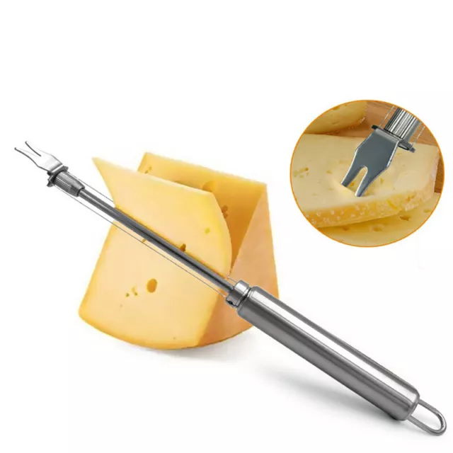 Stainless Steel Cheese Board Double Wire Cheese Slicer Adjustable Butter Cut-wf