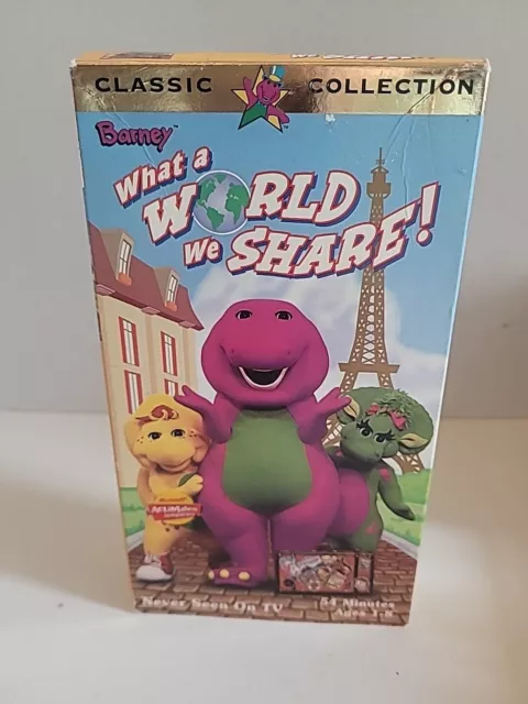 barney what a world we share vhs
