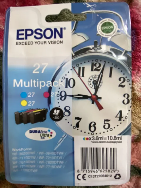 Epson 27 Multipack Druckerpatronen Exp. 03/2024 WF-3620 3640 7110 7210 7610 7620