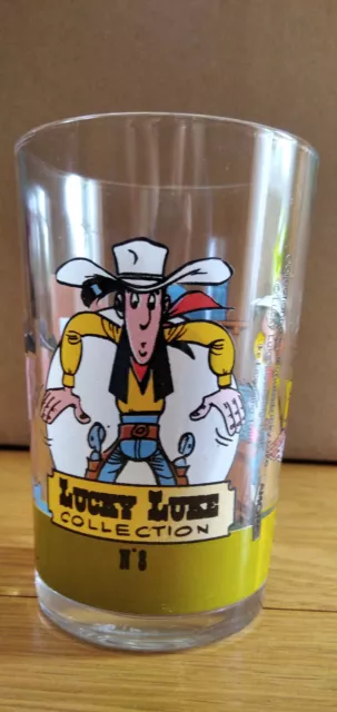 Verre Lucky Luke ,  collection n°8 , Amora ,  1996