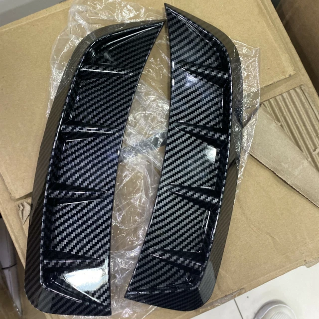 2Pcs Car Air Flow Vent Fender Side Intake Grille Cover Decoration Sticker