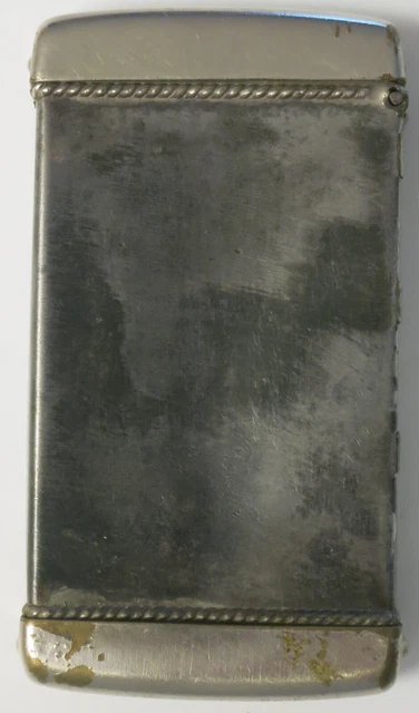 Match Safe ANTIQUE Pressed Steel Nickel Brass Generic No Markings Match Safe Match Safe ANTIQUE Pressed Steel Nickel Brass Generic No Markings Match Safe