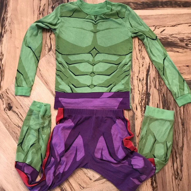 Disney Store Hulk Costume PJ Pal Marvel's Avengers Boys Size 10