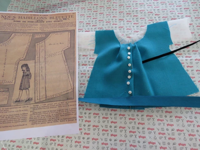 Sous-vêtements Pour Poupée Bleuette - Coton - Fabriqué En France - OCCASION