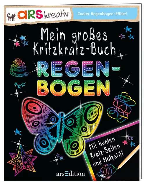 Mein großes Kritzkratz-Buch Regenbogen