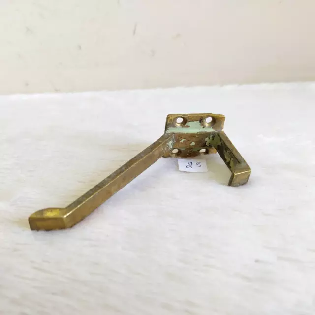 1920s Vintage Brass Wall Hooks Hanger Rich Patina Decorative Collectible 23
