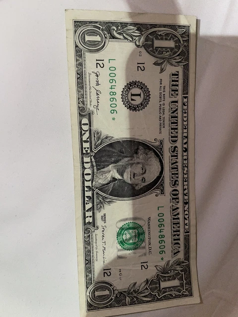 1 dollar bills 2017 with star COLLECTION