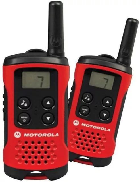 Motorola TLKR T40 PMR Walkie Walkie Funkgerät 8 Kanal in Rot 2er Set 2