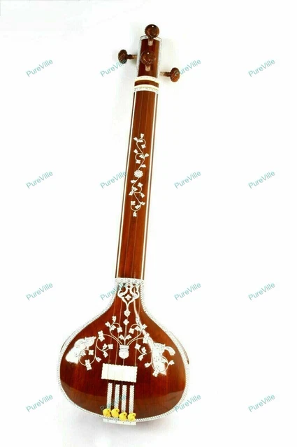 4 String Tambura Instruments Tanpura Highly Professional Indian Musical Tun Wood