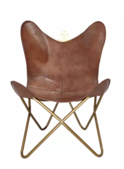 Brazo Chair-Iron Soporte Cuero Mariposa Silla – Cuarto de Estar Ocio PL2-1.258