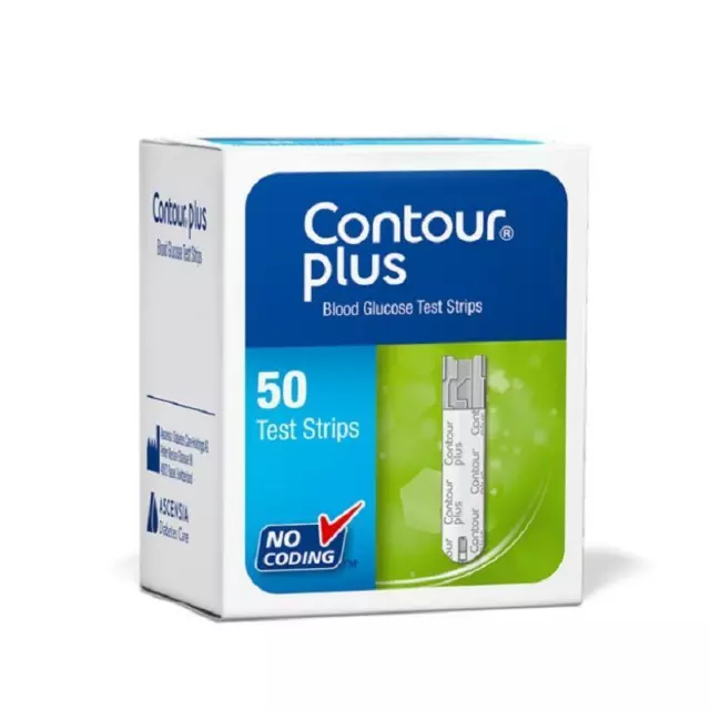Contour PLUS Blutzucker-Teststreifen für Blutzuckermessgeräte (x50)