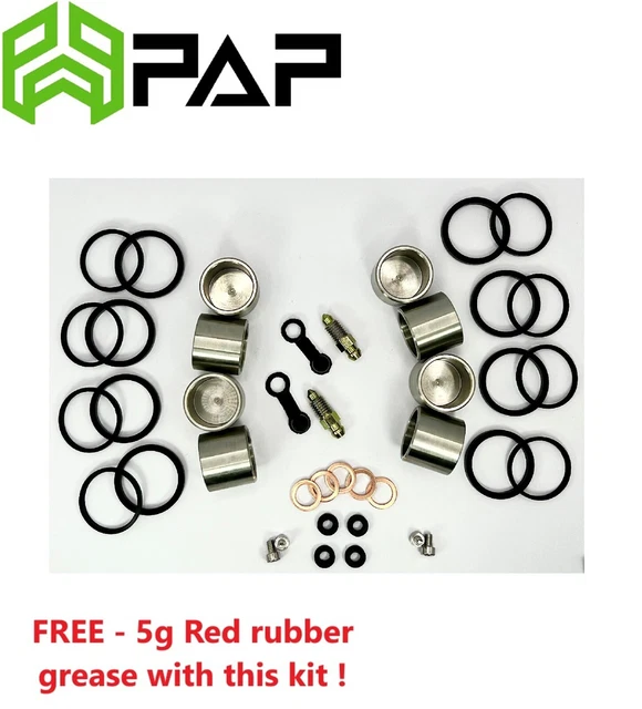 Brakemasters Front Brake Caliper Seal Rebuild Kit For Suzuki GSXR750 Y 2000 – Rubber Seals, Made In UK
