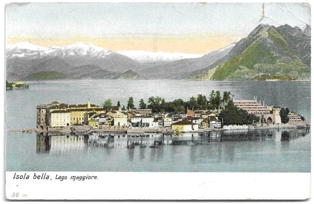 CARTOLINA DI VERBANIA ,LAGO MAGGIORE - ISOLA BELLA non viaggiata