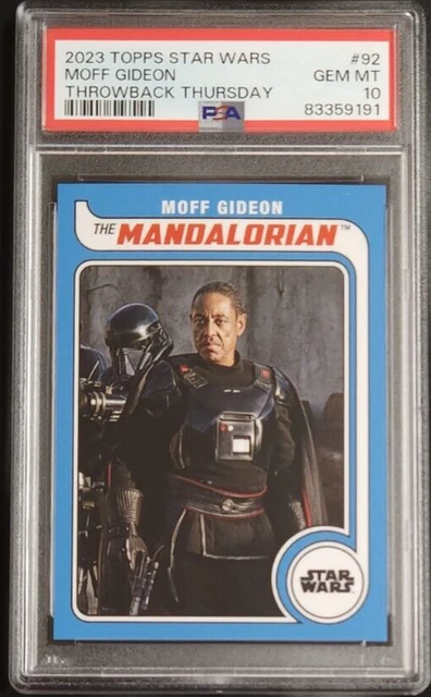 Moff Gideon 2023 Topps Throwback Thursday Star Wars #92 PSA 10 GEM MT