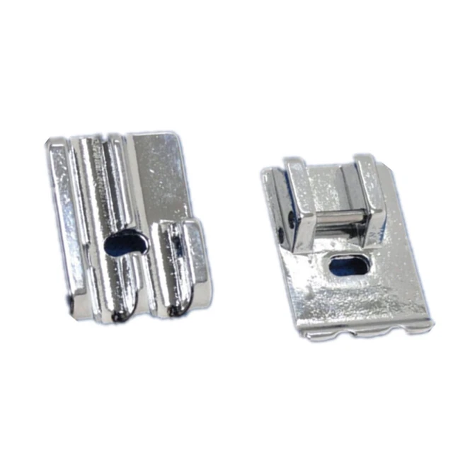 2 piezas La máquina de coser pies de coser para máquinas de coser tuberías pie de coser