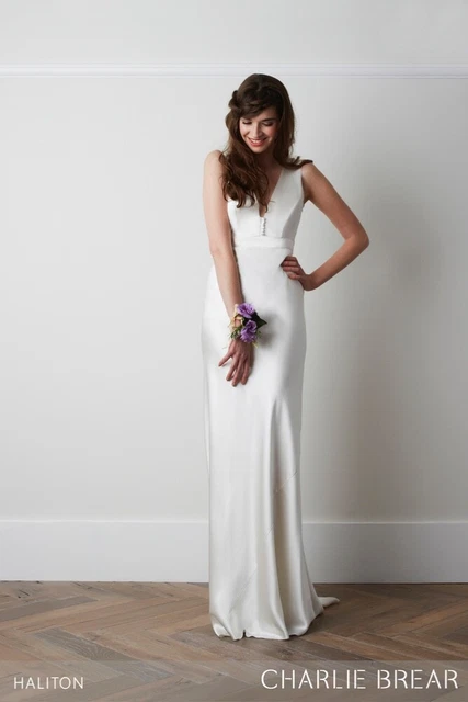 CHARLIE BREAR HALITON wedding dress size 12 PicClick UK