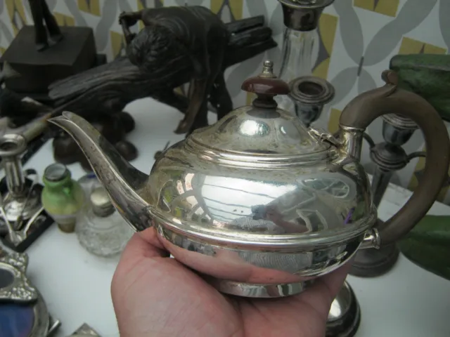London 1922 Sterling Art Deco Silver Teapot & Sugar Bowl Tea Set 13 Troy Oz