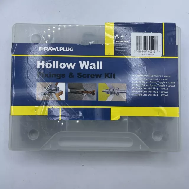 Rawlplug kit fissaggi a parete cava e viti spine viti viti e punte da trapano