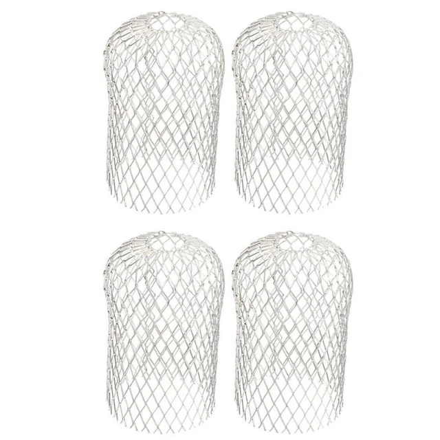 Protezioni Grondaie In Rete Metallica - 4 Pezzi, Flessibili, Per Tubi Rotondi E Quadrati - Foto 9