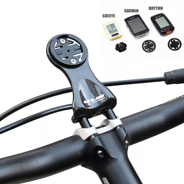 Carbon Fiber Bike Stem Extension for GARMIN CATEY GPS Computer Mount Bracket ECA