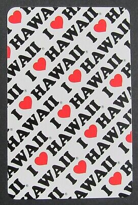 I Heart Love Hawaii Single Swap Playing Card 6 Diamonds