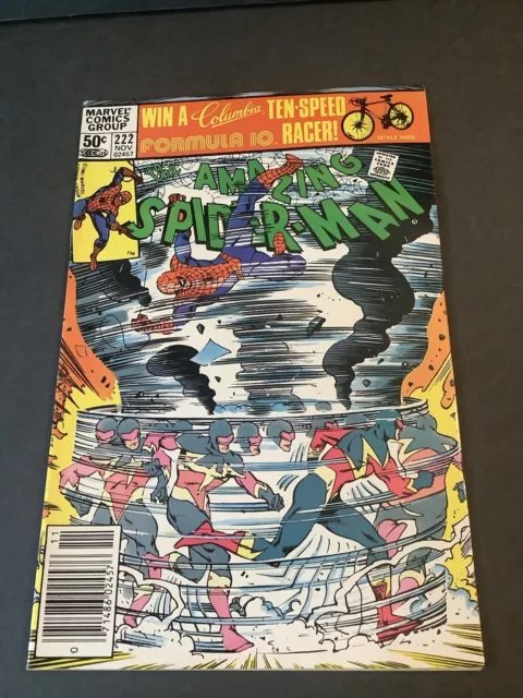 Amazing Spider-Man #222 Comic Book (1981 Marvel) Speed Demon