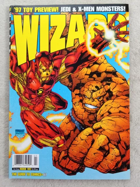 Wizard Comics Magazine Vol 1 No 67 Mar 1997 Thing Iron Man Daredevil Robinson