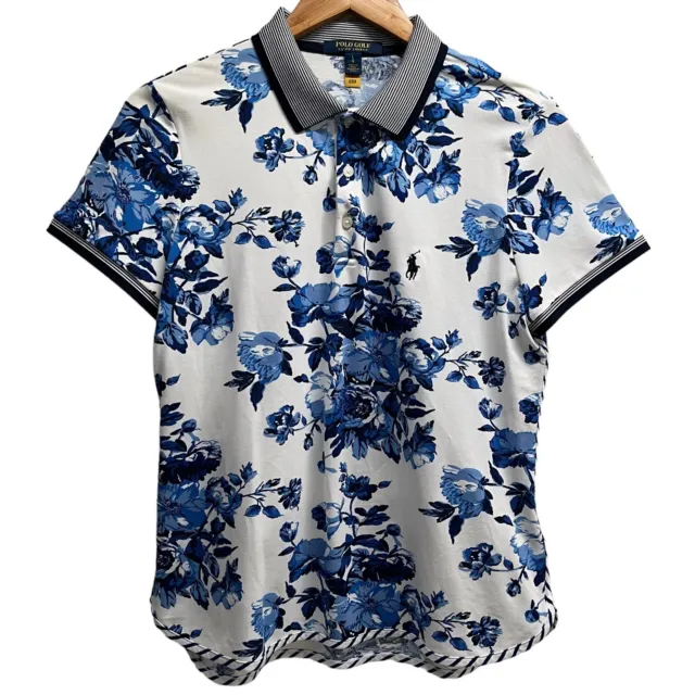 Polo Golf / Ralph Lauren / Blue / Floral / Polo / Shirt-Top / Large