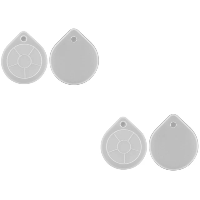 4 Pcs Untersetzerform DIY Anleitung Silikonform Aus Harz Geode Kristall