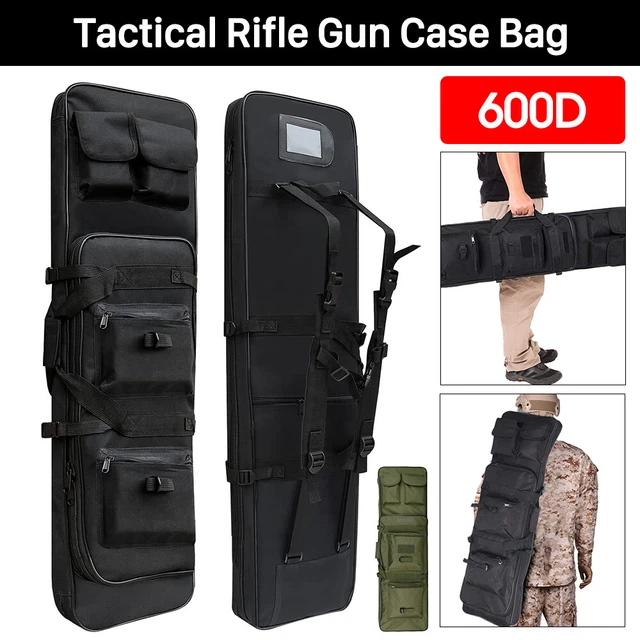 TACTICAL DOUBLE CARBINE Rifle Bag Gun Case Hunting Waterproof Padded