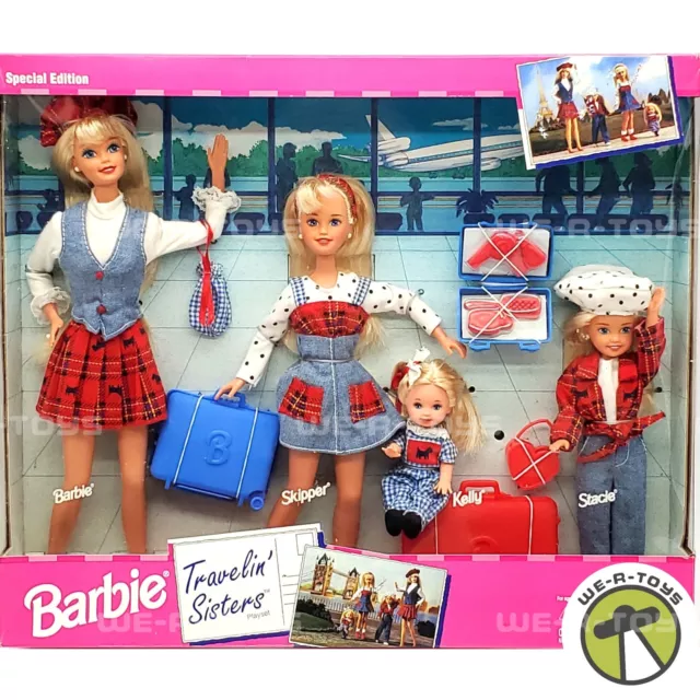Barbie Travelin' Sisters Set Mit Skipper KELLY Und Stacie 1995 Mattel 14073