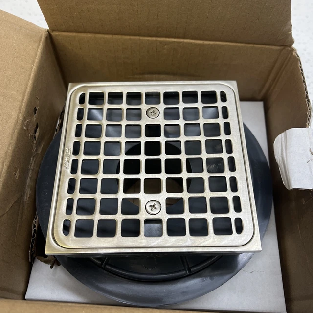 KOHLER SQUARE DESIGN TileIn Shower Drain Finish (K9136BN) 29.99