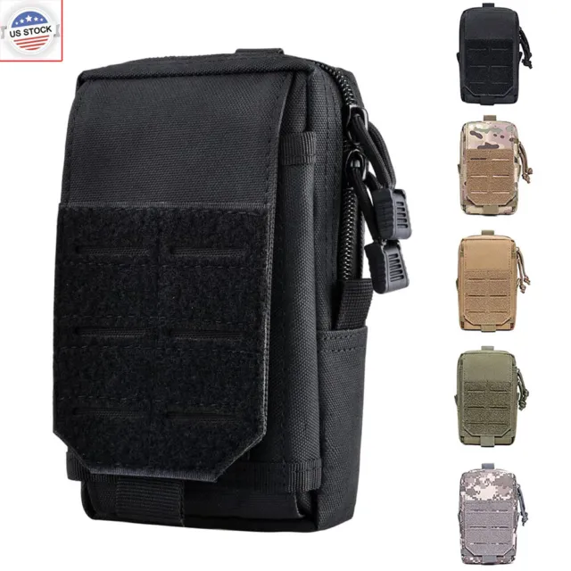 Tactical Molle Pouch - Military Belt Waist Bag Outdoor Men Cell Phone Holster